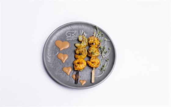 میگو طعم دار دو سیخ
